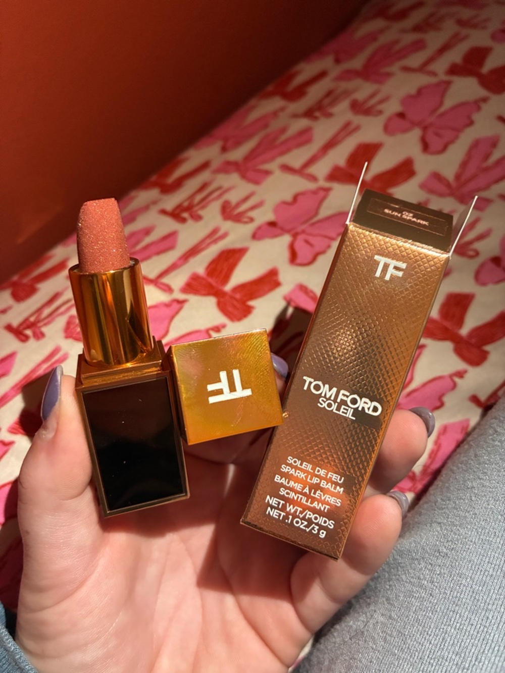 Tom Ford Soleil Spark Lip Balm - Shimmery Peach